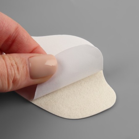 A set of patch for repairing shoes, leatherette, adhesive, 6 pcs, white color, white-6