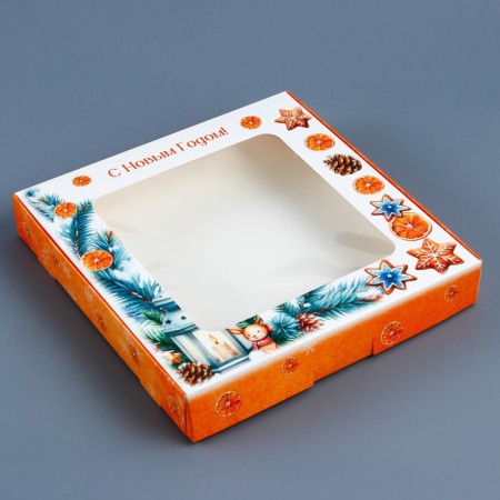 Gift box team with the Wishes Fulfillment window, 19 x 19 x 3 cm-1
