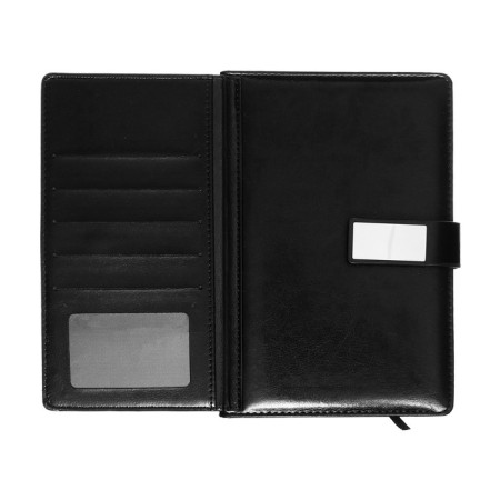 Deliciper of Leduced A5, 140 sheets in a cage, with a calculator, with a scrap, leatherette cover, mix-17