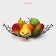 Dilyana fruit, 27 × 27 × 8.5 cm, black color