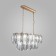 Suspended Bogate’s Callas 365/10, E14, 10x60W, 830x350x330 mm, brass color
