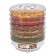 Vegetable dryer "Veterok-2 Lux", 6 tiers, 600 watts, transparent levels