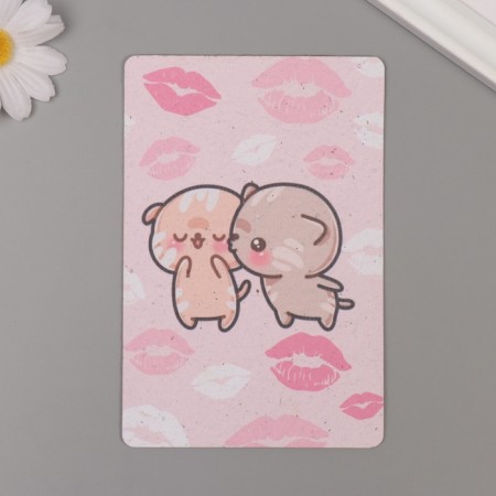 Growing postcard "Kisses" 10*15 cm