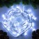 Garland “thread” 10 m, IP65, UMS, white rubber thread, 100 LED, white glow, 220 V