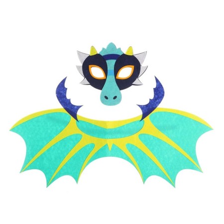Carnival set of dragon, mask, wings-3