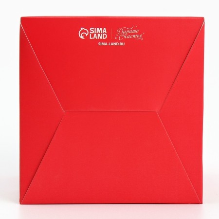 Folding box with 3D effect "Mail", 11 x 11 x 13 cm, New Year-9