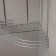 Bathroom shelf is angular 2-tier, 19 × 30 cm, chromium color
