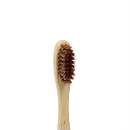 Middle bamboo toothbrush in the box, brown-1