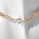 Choker "chain" rhombus, white color in gold, 32 cm