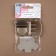 Bag -clamp, matte, 5.5 × 5.5 cm, pearl silver color