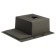 Kitchen sink Aflorn AF95848F-R, Sredal, Right, S = 3 and 0.8 mm, 58x48x22 cm, siphon, graphite