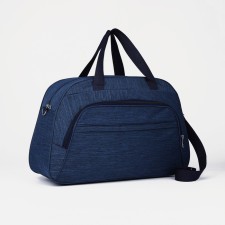 Road bag with lightning, external pocket, long belt, blue color