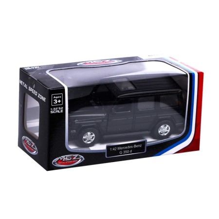 Metal Mercedes-Benz G350D, 1:42, inertia, doors open, black color-4