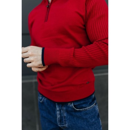 Jumper male ise, size 50, red color-13