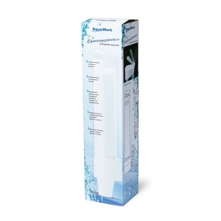 Aquawork CH-1 glass holder, screws on screws, 70 cups, white-5