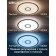 Lamp Citilux "Starlight" CL703A41G, 46.5x46.5x7.5 cm, 1x45W, LED, Gray color.