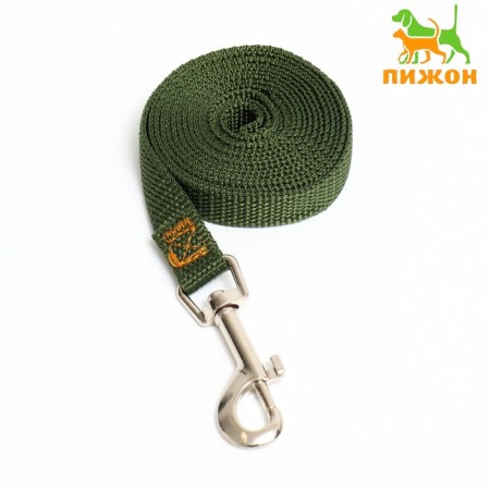 Leash 2 m x 1.5 cm, green