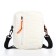 Youth bag with lightning, external pocket, white color