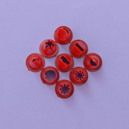 Confectionery set, 12 objects: 10 nozzles, spatula, bag, color mix-1