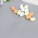 Easter decor on the stick "quail testicles" set of 12 pcs mix 2.5x3.5 cm