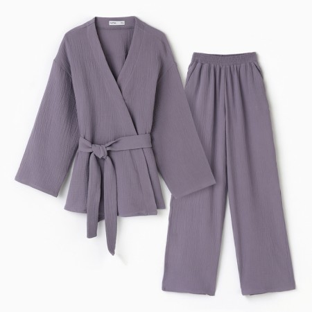 Female set (smell, trousers) KAFTAN BASIC R.40-42, gray-5