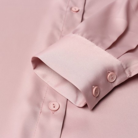 Рубашка шелковая MIST plus-size, р. 56, пыльная роза-6