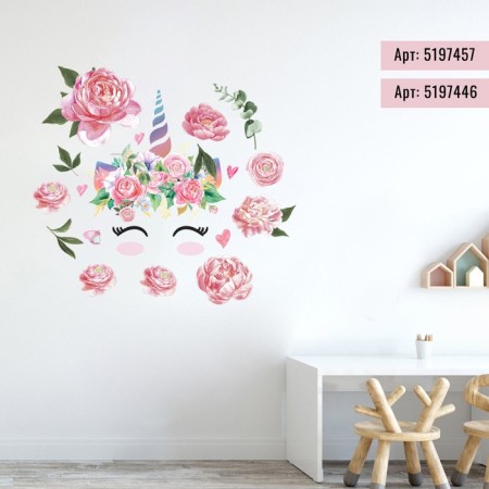 Vinyl sticker "Cute unicorn", interior, 50 x 70 cm-2