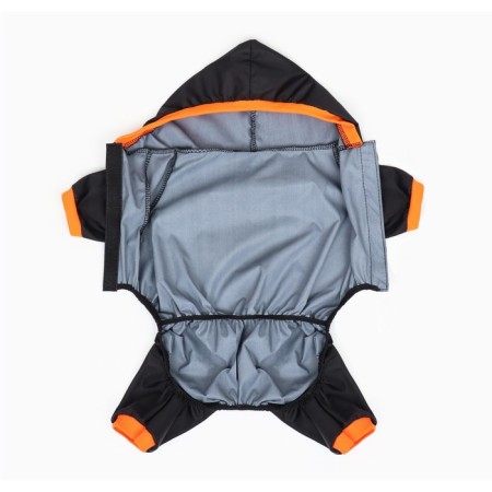 Overalls for animals, without lining, size 2xl, black-orange-8