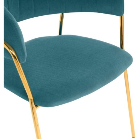 CHARTAL SHAMELIA CHAMELIA Metal/velor, gold/green 57x55x80 cm-5
