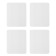 Box for eclairs, confectionery packaging, 4 inserts, “marble”, 20 x 15 x 5 cm
