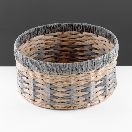 Stellazhnaya basket "Kolos", D375 Sh375 B180, beige, gray-1