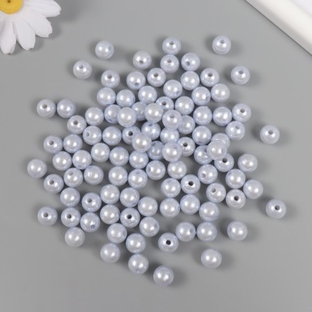 A set of beads "Pearls" d 10 mm, 250 grams, light gray