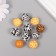 Beads for creativity tree "Animal print" set of 10 pcs 1.6x1.6x1.6 cm
