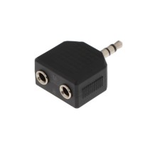 Разветвитель аудио ExeGate EX-CCA-415C, Jack 3.5мм(m)-Jack 2x3.5мм(f), черный