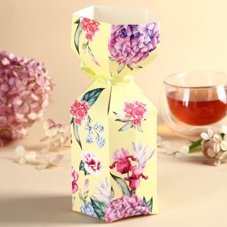 Tea in the candy box "Beloved Mom", taste: Vanilla and Caramel, 100 g.-4