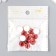 Decor (cabochon) for creativity Glass "Red Eye" d = 1.2 cm