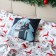 Pillow New Year's Ethel "Love in NG" 40x40 cm, 100% p/e, velor
