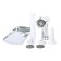 Electric meat grinder Oursson MG5530/RD, 500 watts, 1.6 kg/h, reverse, red