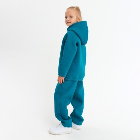 Kid for children (hoodies, trousers) minku: Basic Line Kids, Oversize, Emerald Color, Height 158-1