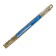 The knitting needles are straight, metal, 35 cm/2.5 mm