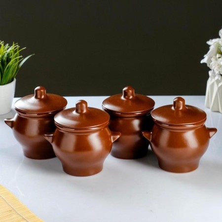 Set of pots No. 6 4x0.65l, silk-4
