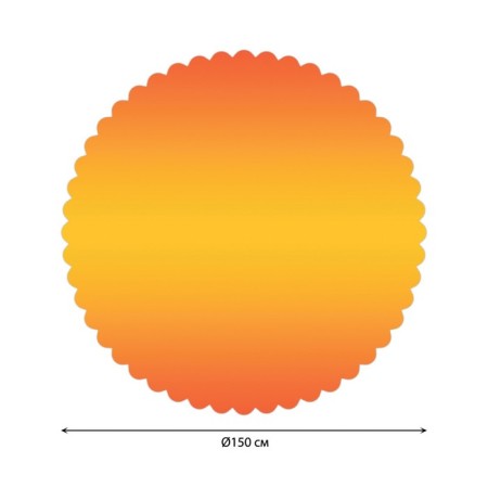 The tablecloth “Orange transfusion”, round, Saten, d = 150 cm-1