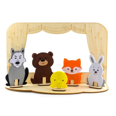 Table theater "Set 3 in 1" (Kolobok, Turnip, Kurochka Ryaba)-5