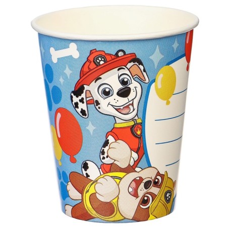 Paper glass "Happy Birthday!", 250 ml, puppy patrol-3