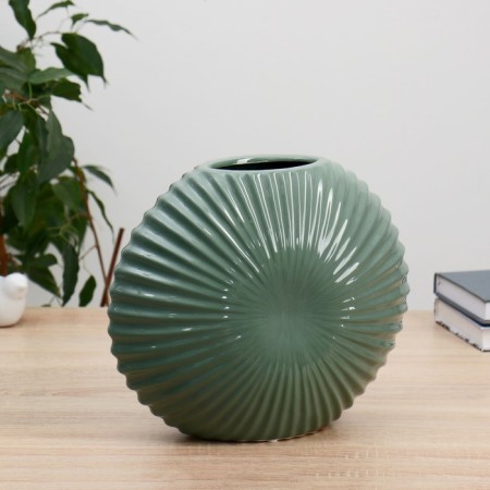 VAZ Coramics "Chloe" H-23 cm, hole 9x5 cm, green