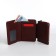 Women's wallet on a magnet, burgundy color