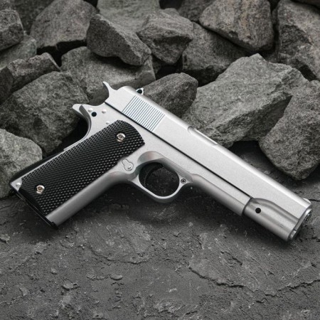 Strikeball gun "Galaxy" COLT 1911, silver, feces. 6 mm