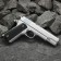 Strikeball gun "Galaxy" COLT 1911, silver, feces. 6 mm
