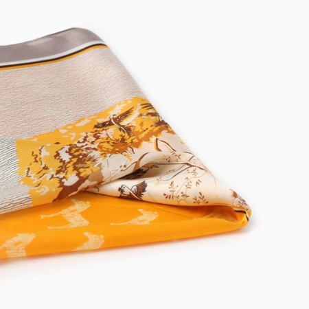 Women's scarf minku rr 70*70 cm, col. orange-1