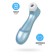 Vacuum-wave contactless stimulator of the Satiffyer Pro 2, 15 cm, silicone, silver color, blue